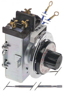 Termostat 100-550°F (38-288°C), cu 2 contacte 2NO, 30A, sonda ø 5 x 295 mm, capilar 1540 mm - 376030