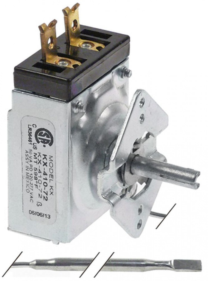 Termostat Robertshaw 38-314°C, senzor ø 5 mm, L 285 mm, capilar L 1750 mm - 376036