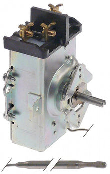 thermostat 37-232°C, 2-pole 2NO, 30A, probe ø 6,5 mm, probe L 172 mm