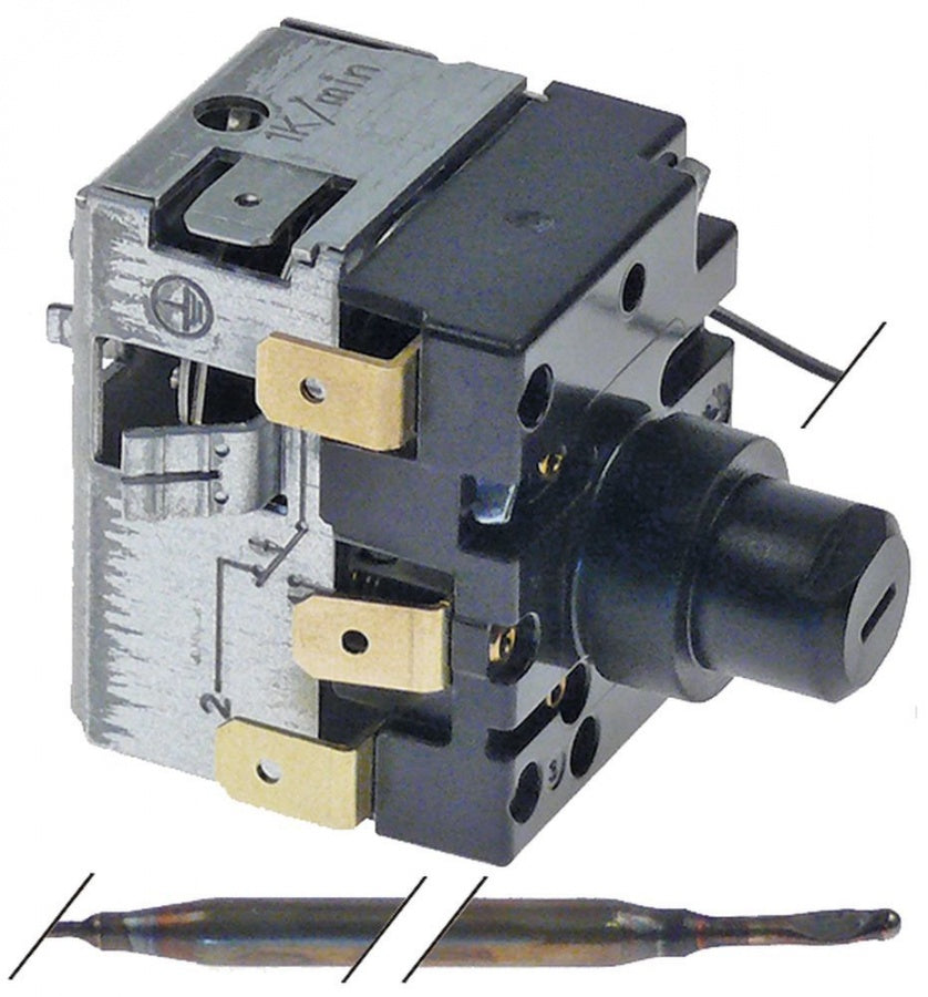 Termostat de siguranta reglabil 30-500°C, contact 1CO, 16 A, senzor ø 4 x 183 mm - 376069