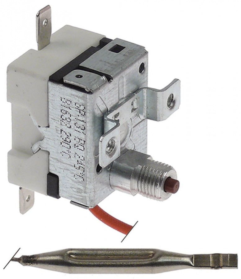 Termostat de siguranta Tecasa 245°C, contact 1NO, 20A, sonda ø 6 x 52 mm - 376074