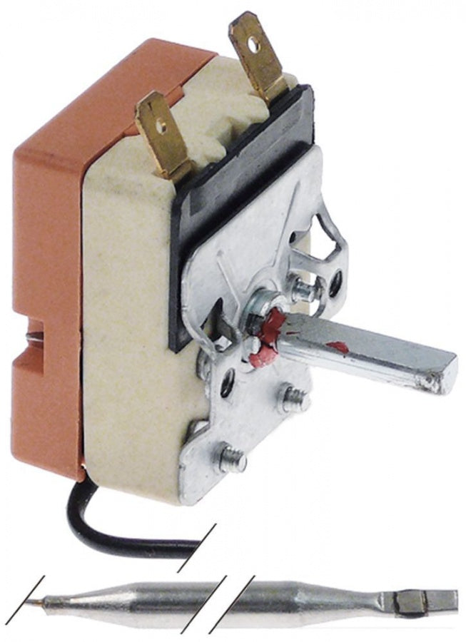 termostat T.max. 100°C 16A ø senzor 6mm L senzor 88mm țeavă capilară 510mm