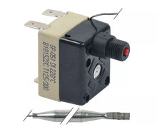 Termostat de siguranta 220°C, contact 1CO, 16A, senzor ø 6x55 mm, capilar L 2000 mm, Fagor 12126296