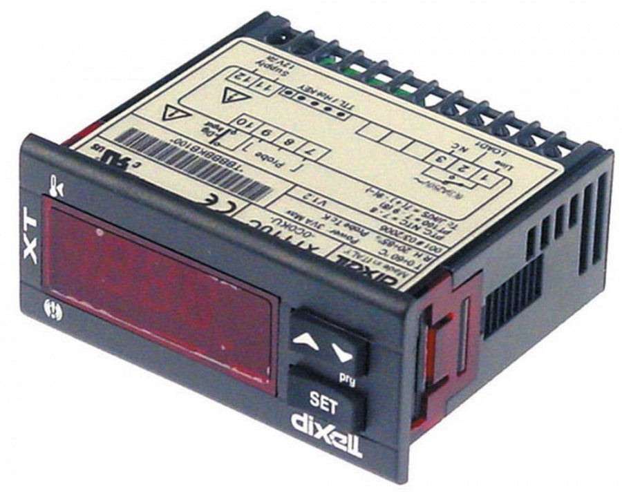 electronic controller DIXELL type XT110C-0C0KU- 71x29mm 12 V voltage AC/DC NTC/PTC/Pt100/TC(J,K)