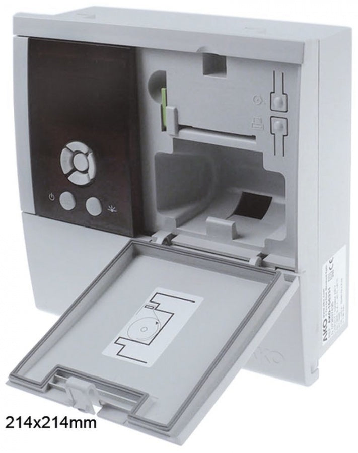 data logger AKO type AKO-156331 214x214mm supply 100-240VAC voltage AC NTC relay outputs 6