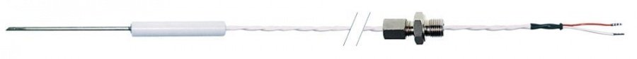 core temperature probe Pt100 cable PTFE probe temperature -40 up to +250°C