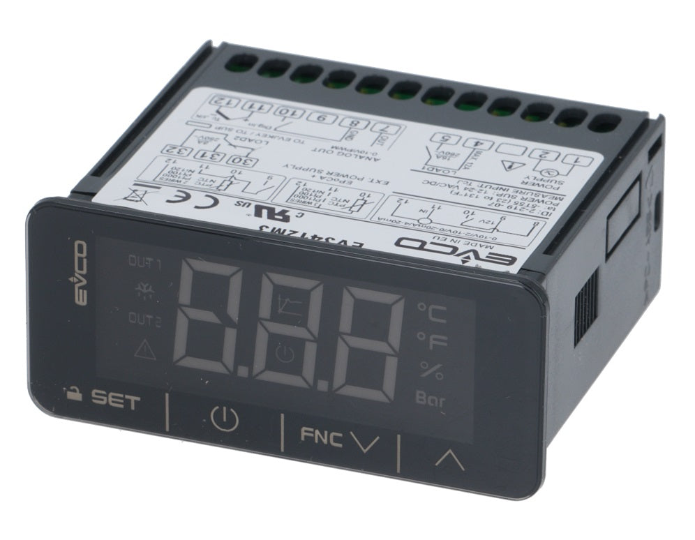Termostat digital Every Control EV3412M3, EVK412M3VXBS, alimentare 12-24V, sonde compatibile NTC, PTC, Pt100, Pt1000, TC(J,K), mV, mA - 378151