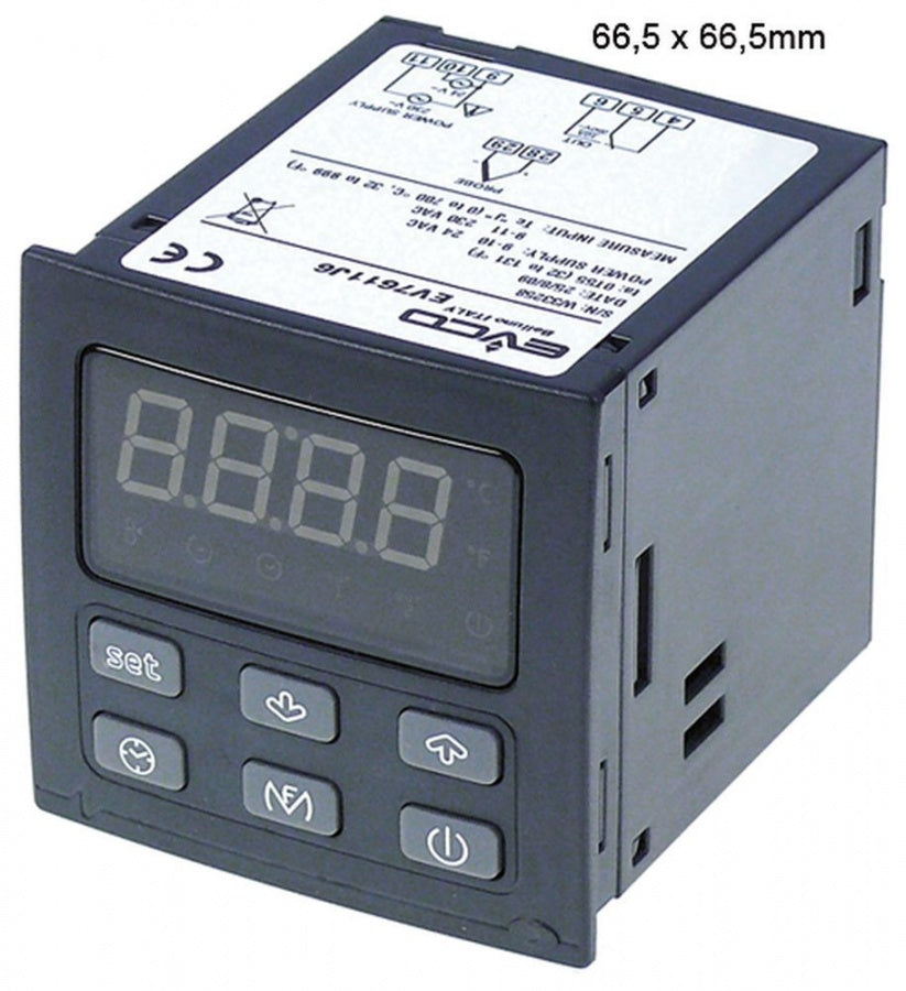 electronic controller EVERY CONTROL EV7611 66,5x66,5mm built-in depth 90mm 24/230V voltage AC