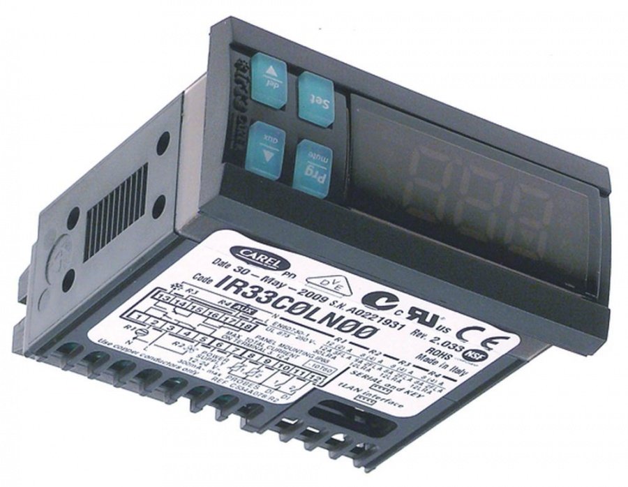 Termostat digital CAREL IR33C0LN00, 12 V, AC/DC, NTC 10 /50 kOhm - 378182