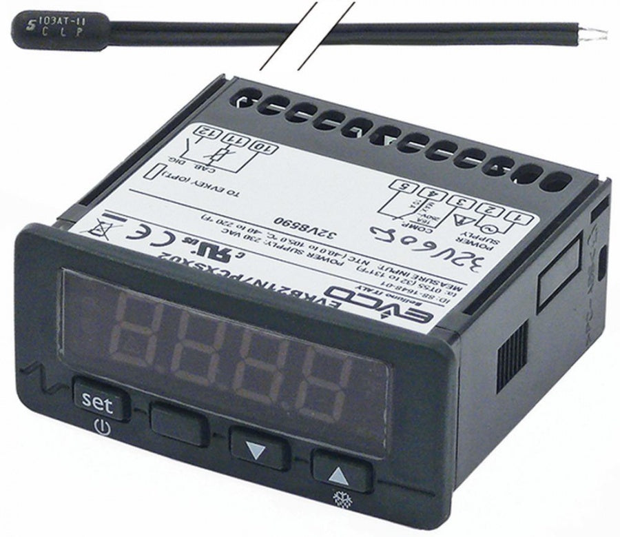 electronic controller EVERY CONTROL type EVK201 71x29mm 230V AC NTC/PTC