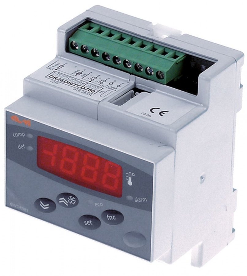 Controler temperatura Eliwell tip EWDR981, 230 V, sonde compatibile NTC / PTC, -55 +150°C - 378205