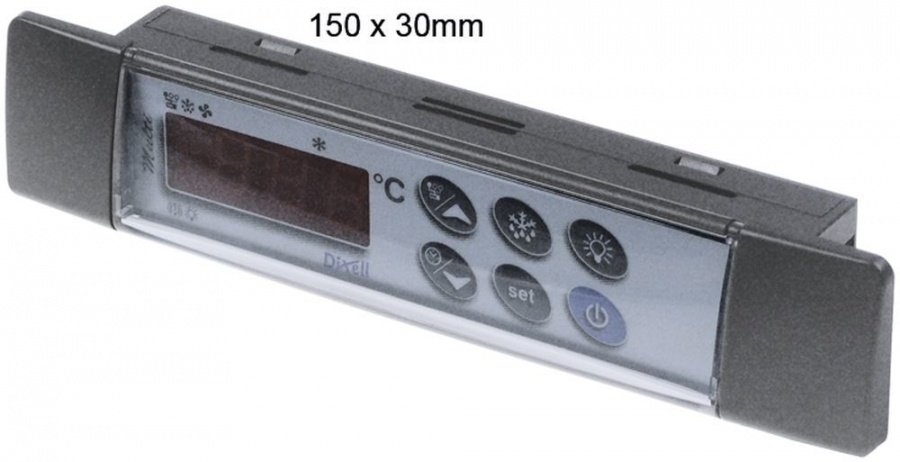keypad unit DIXELL T640 150x30mm built-in depth 23 mm display 3½ digits