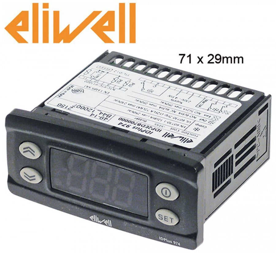 Controler electronic ELIWELL tip IDPlus 974, 71x29mm, 230V, AC, NTC/Pt1000/PTC - 378299