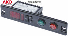 electronic controller AKO type AKO-D10123 136x29mm 230V voltage AC NTC/PTC relay outputs 1 CO-12A(9)