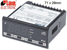 electronic controller LAE type AC1-5PS1RD 71x29mm 12V voltage AC/DC Pt100 relay outputs 1 CO-12A(4)