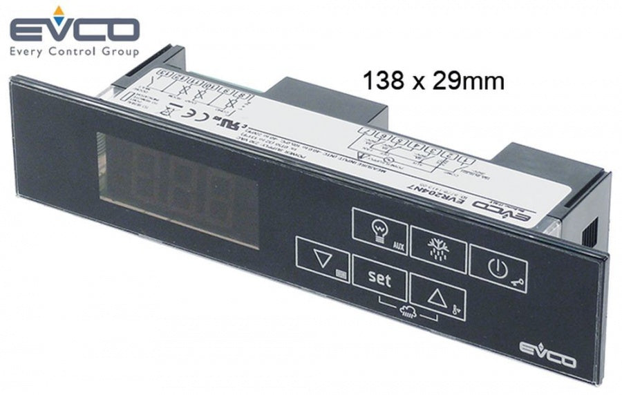 electronic controller EVERY CONTROL type EVR204N7 138x29mm 230V voltage AC NTC/PTC relay outputs 4
