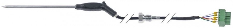 core temperature probe Pt100 cable PTFE probe temperature -40 up to +250