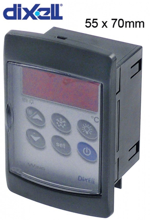 electronic controller DIXELL XW20VS-5N0C0 55x70mm built-in depth 40mm 230V voltage AC NTC/PTC
