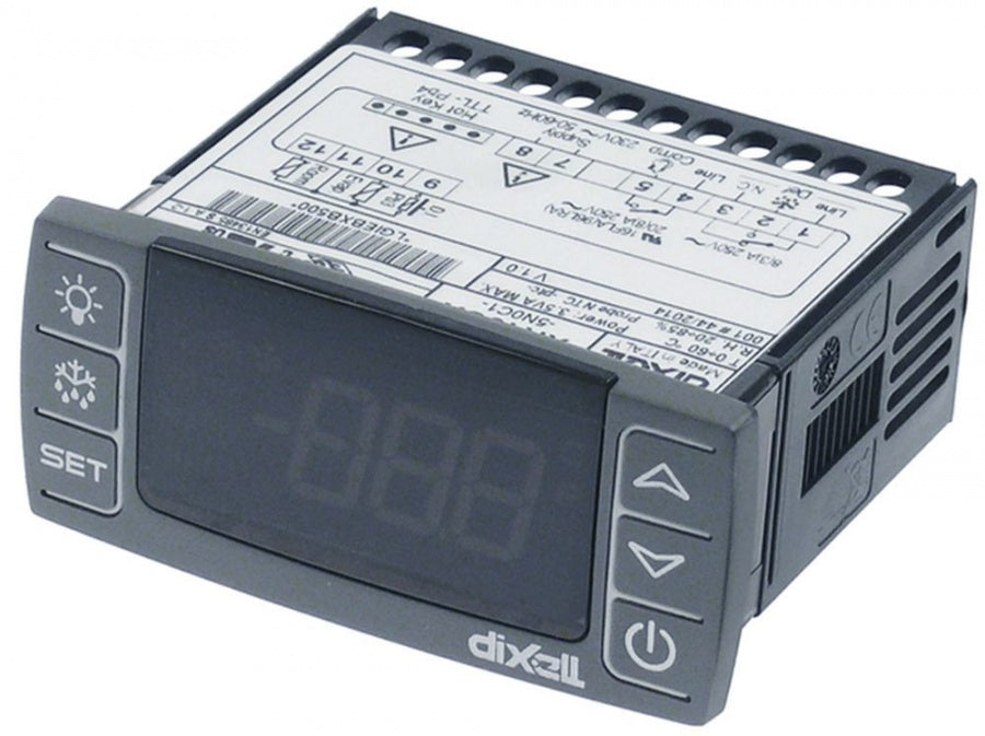 electronic controller DIXELL XR40CX-5N0C1 71x29mm 230V voltage AC NTC/PTC relay outputs 2 NO-20A(8)