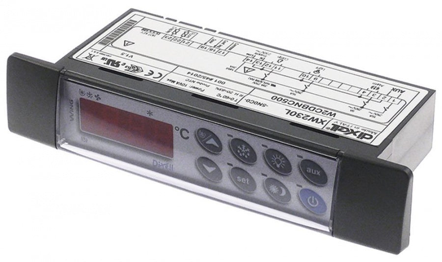 electronic controller DIXELL XW230L-5N0C0 150x30mm built-in depth 65,5mm 230V voltage AC NTC