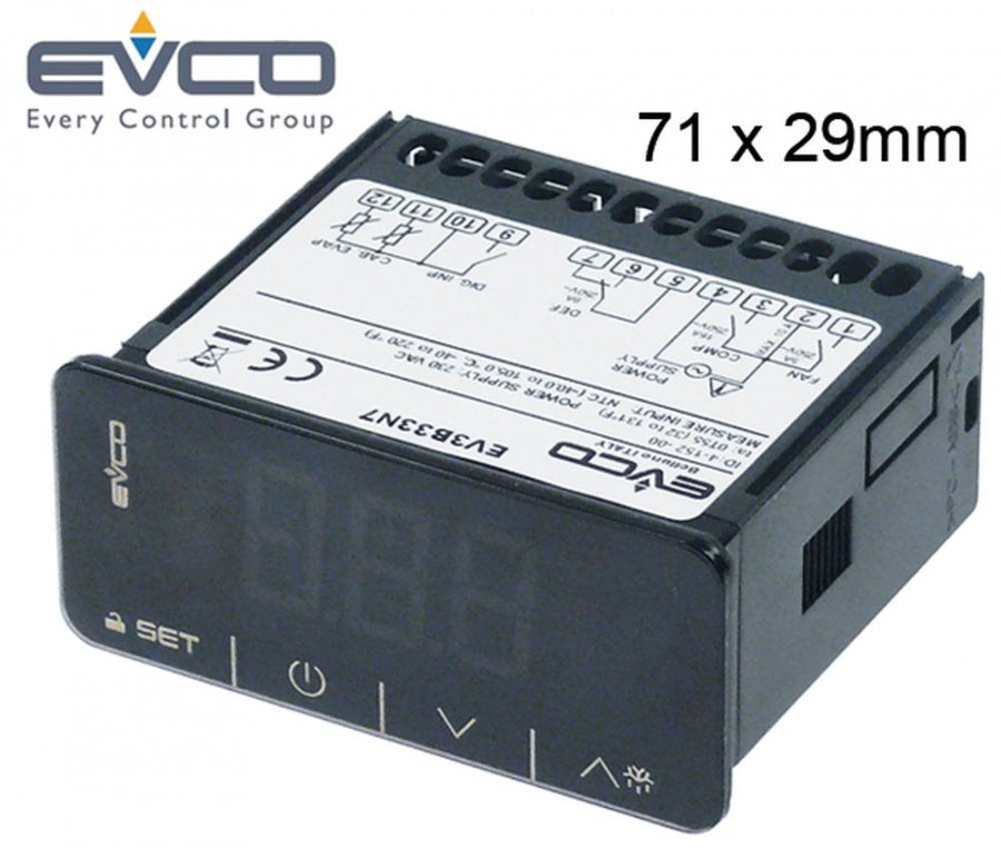 Termostat digital EVERY CONTROL Touch Screen, tip EV3B33N7, 230V, cu 3 relee, senzor compatibil NTC - 378445