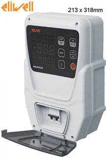 electronic controller ELIWELL type EWRC 500 NT 2HP model RTC HACCP 4D W/B 213x318mm 230V voltage AC