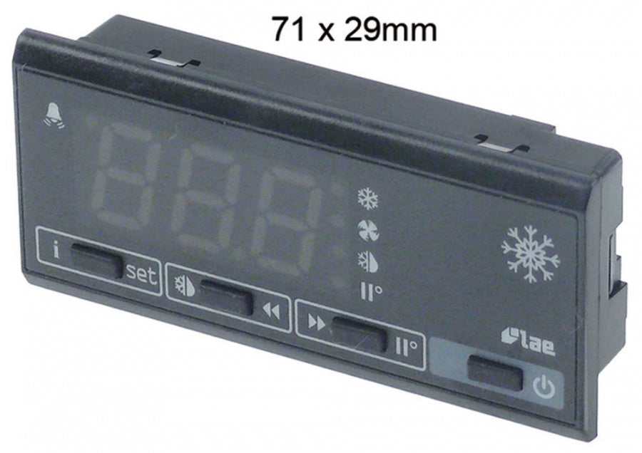keypad unit LAE type LCD5-S 71x29mm built-in depth 20mm display 3 digits