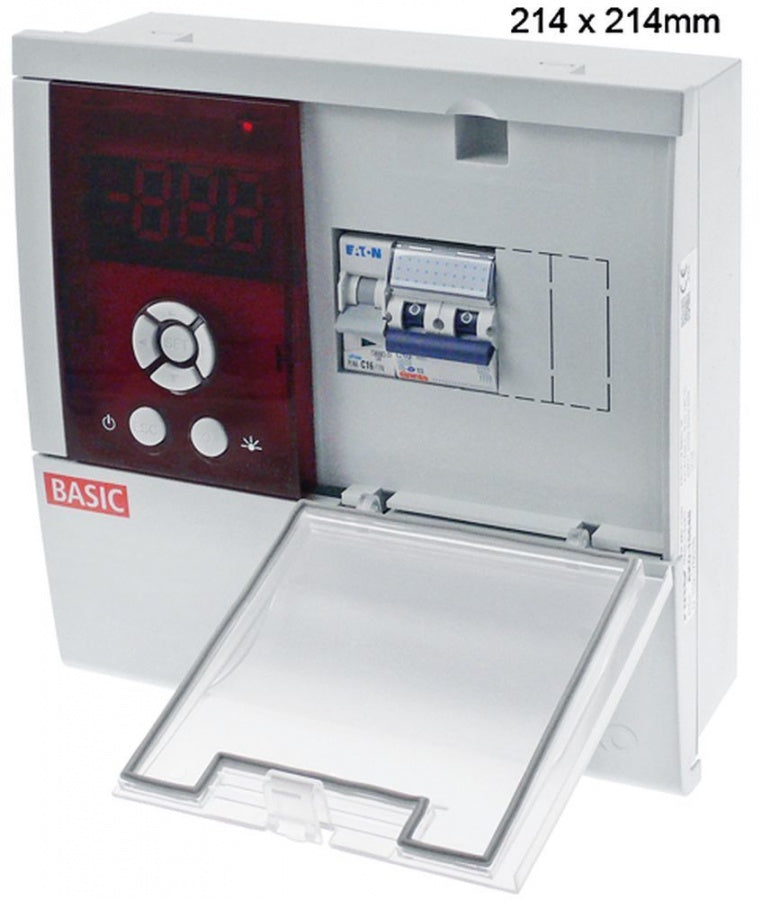 electronic controller AKO type AKO-15648 214x214mm 230 V voltage AC NTC relay outputs 5 CO-9A(9)