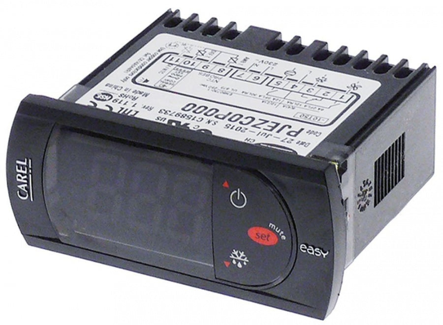 Termostat digital CAREL PJEZC0P000, -50 +99°C, alimentare 230V, sonde NTC, cu 3 relee - 378475