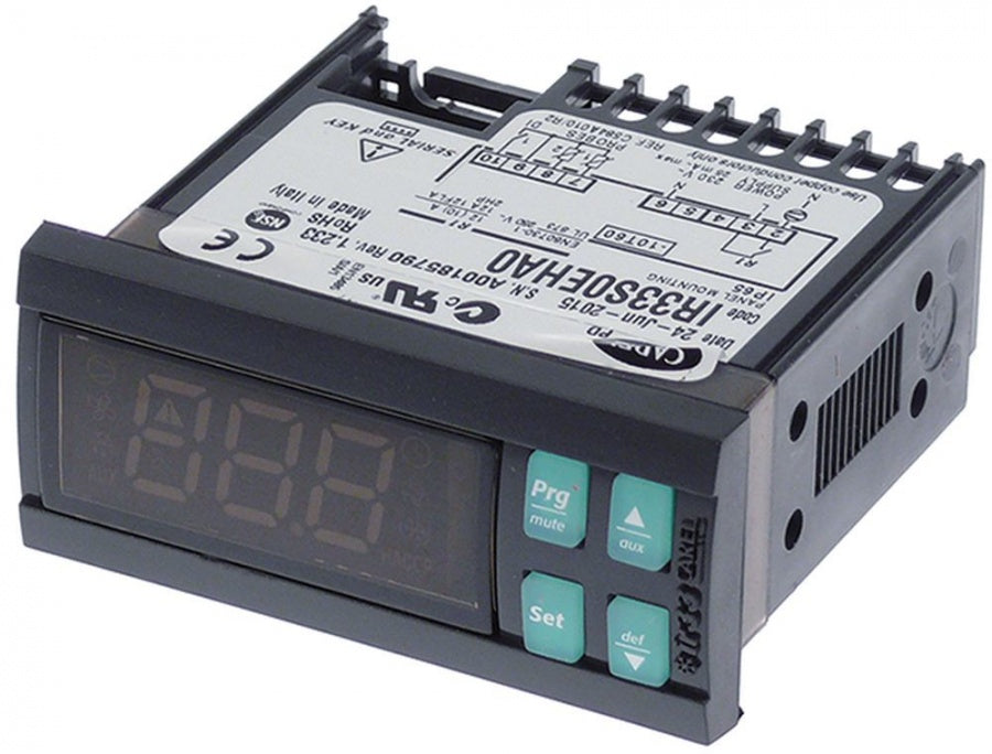 electronic controller CAREL IR33S0EHA0 71x29mm built-in depth 69mm 230V voltage AC NTC