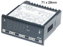 electronic controller LAE type  71x29mm 230V voltage AC NTC/PTC relay outputs 2 NO-16A(8)