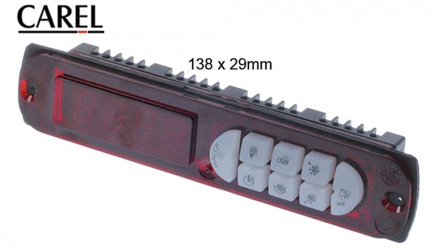 grup de taste cu comandă electronică CAREL PST00LR400 dimensiuni de montaj 138,5x29mm