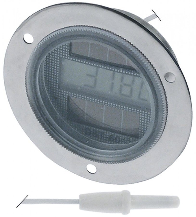 termometru  ø montaj 52mm -50 până la +150°C dimensiuni frontale ø74mm lungime cablu 900mm