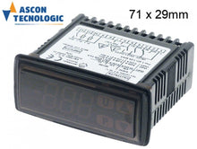 controler digital TECNOLOGIC tip Y39SE dimensiuni de montaj 71x29mm 100-240V tensiune AC
