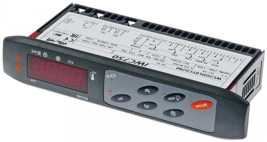 controler digital ELIWELL tip IWC750 model WC2GDL0TCD700 dimensiuni de montaj 150x30mm