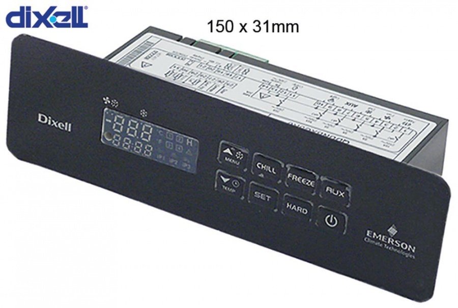 controler digital DIXELL XB590L-5N1C1R dimensiuni de montaj 150x31mm