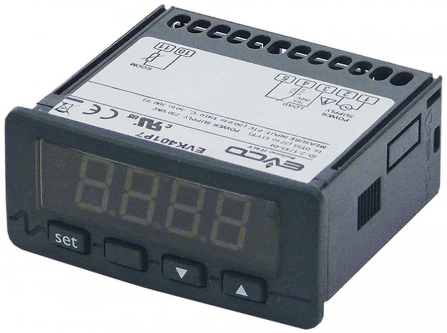 controler digital EVCO tip dimensiuni de montaj 71x29mm 230V tensiune AC