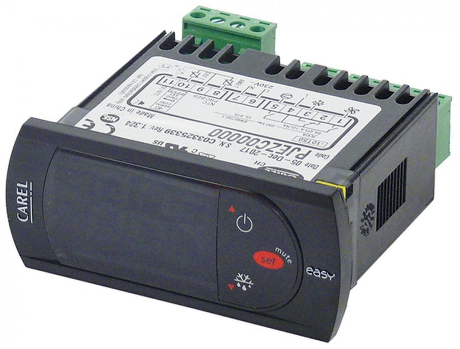 Termostat electronic CAREL PJEZC00000, 230V, cu 3 relee, NTC, domeniu -50 până la +90°C