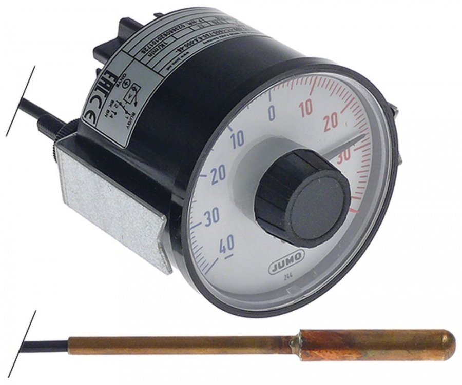Termostat, temperatura maxima 40°C, gama temperatura -40 la +40°C, 1CO, senzor ø 8 mm - Cod 379031