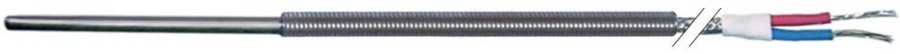 Sonda de temperatura TCJ, senzor ø 6x100 mm, cablu vetrorex 3 m, -50 +750°C - 379051