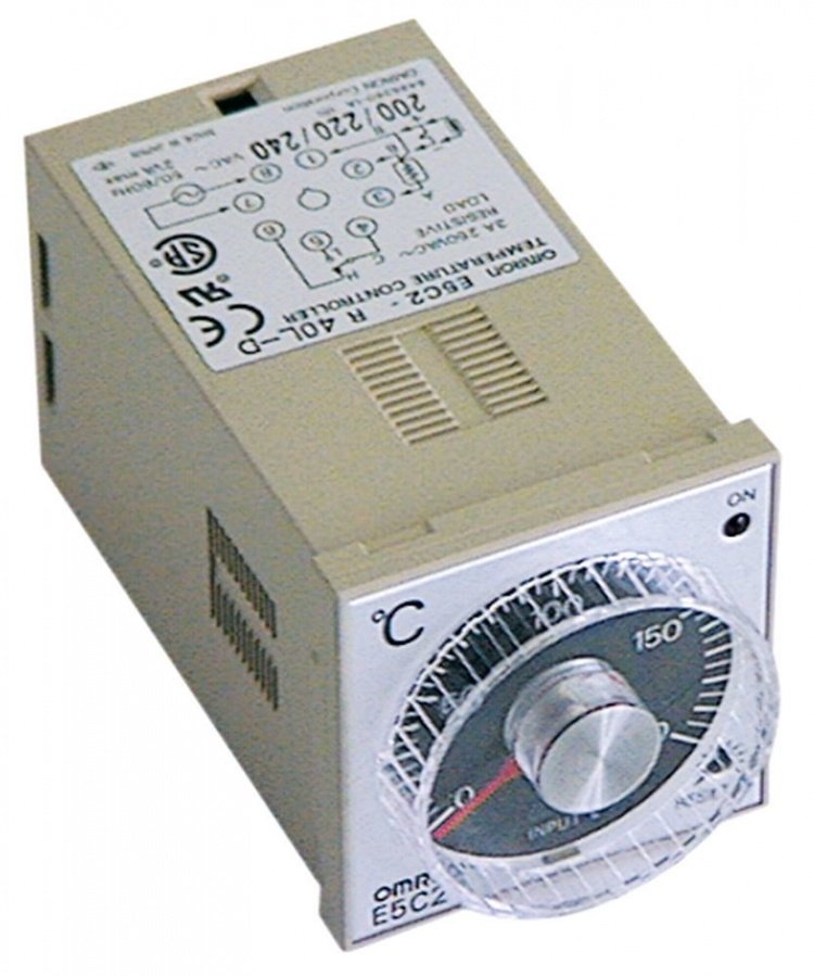electronic controller OMRON type E5C2-R40L-D 45x45mm 230V AC TC/J