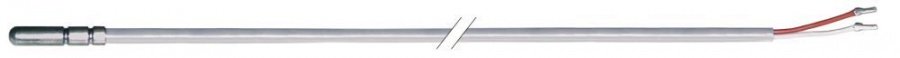 Senzor de temperatura PTC 1 kOhm, bulb ø 6 x 40 mm, cablu siliconic 3 metri, gama temperatura -50 +150°C - 379064