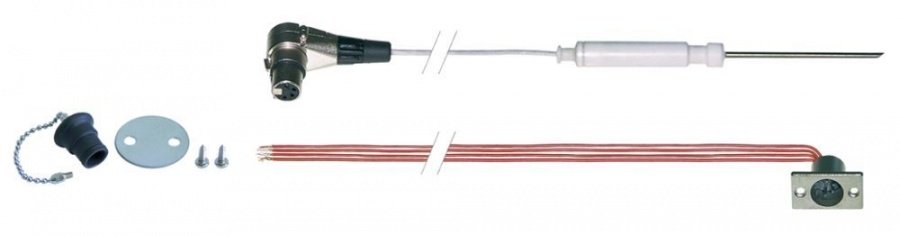 core temperature probe Pt100 cable PTFE probe temperature -40 up to +250