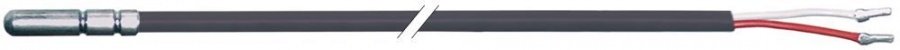 Senzor de temperatura PTC cu 2 fire, bulb ø 6 x 30 mm, -50 +150°C, cablu PVC 1,5 m - 379142