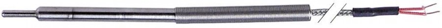 Sonda de temperatura PT100, senzor ø 3/6 x 90 mm, cablu vetrorex lungime 5 m - 379143