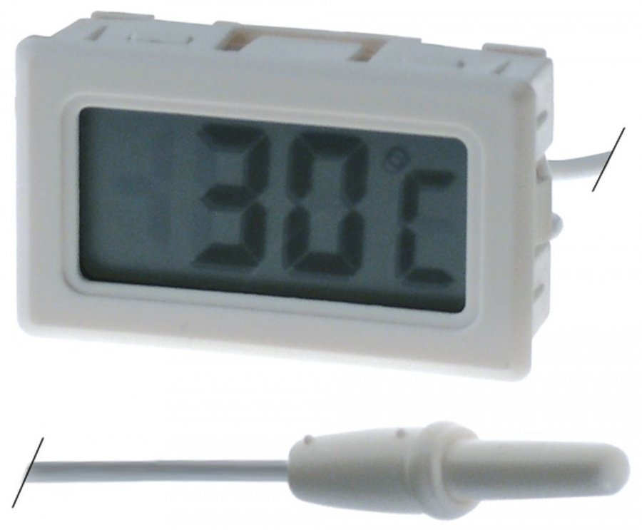 Termometru digital cu sonda -50+70°C, montare in decupatura 47 x 27 mm - 379258