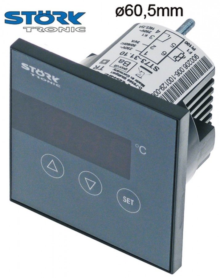 Controller STÖRK-TRONIK ST73-31.10, 230V AC, sonda Pt100, -60 +400°C - 379339