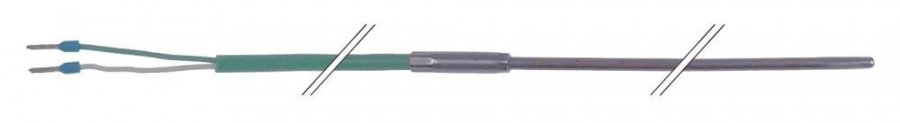 Sonda de temperatura tip termocuplu K (NiCr-Ni), ø3x280mm, -50 +1150°C, cablu siliconic 2m