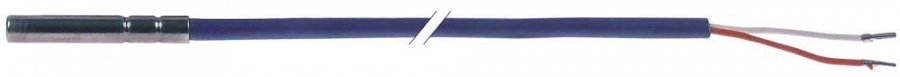 Sonda de temperatura NTC 10 KOhm la 20°C, cablu siliconic 1500 mm, bulb ø 6x40 mm, - 40 + 110°C - 379458