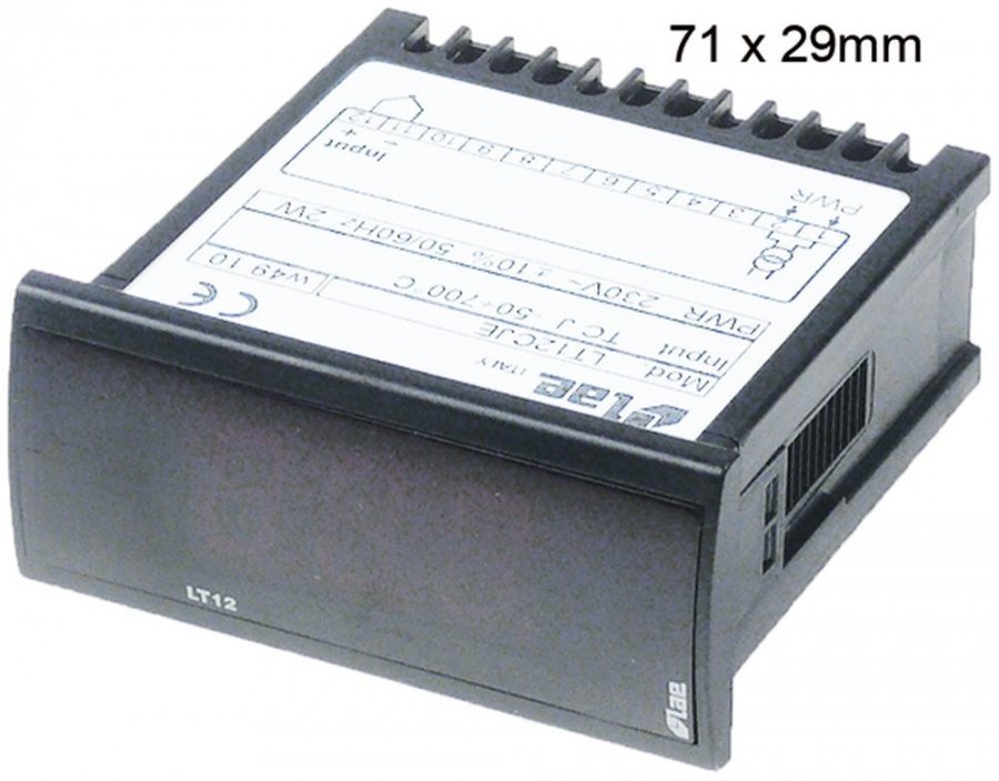 Termometru digital LAE tip LT12CJE, -50 +700°C, 230 V, sonda compatibila TC(J) - 379520